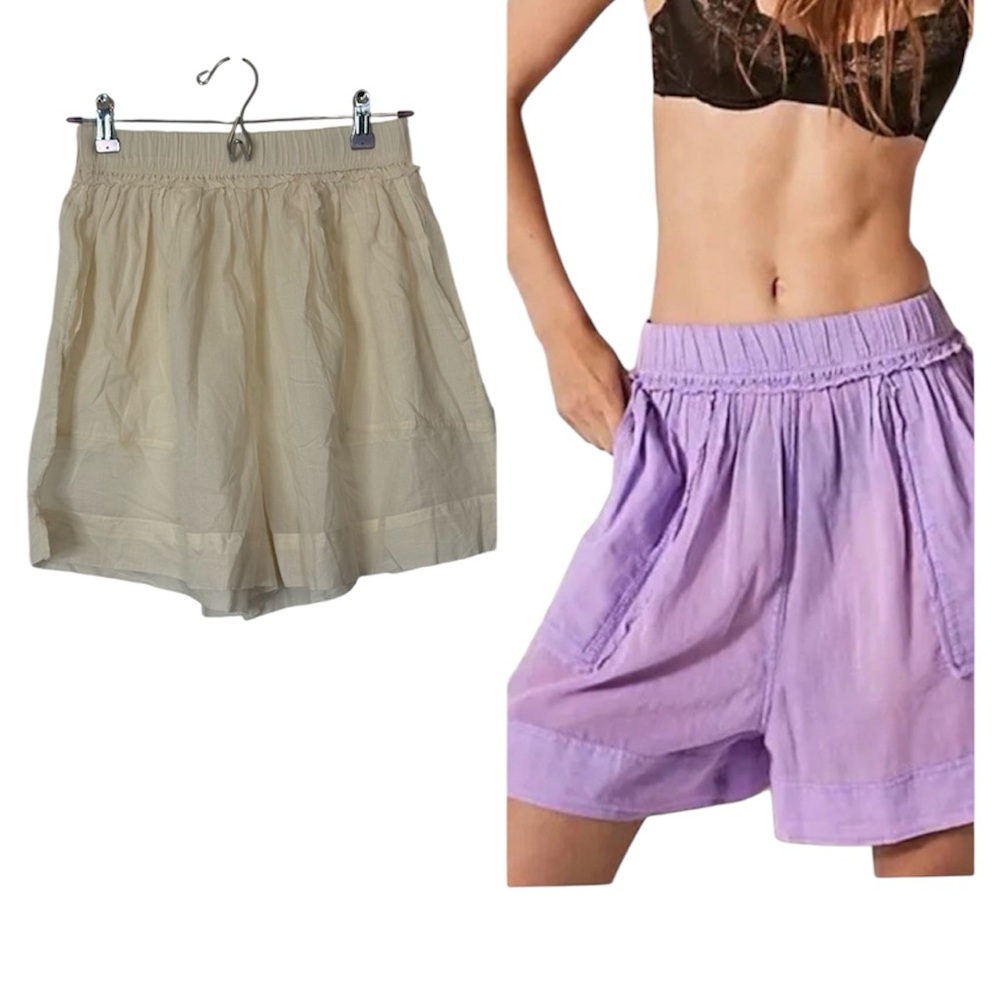 Free People Heating Up Woven Boxer Ivory / Cream Small